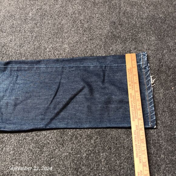 Attitude & Latitude Jeans Men 31x34 Dark Blue Hand Finished‎ Straight Leg - Picture 11 of 12